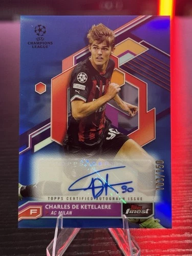 Charles De Ketelaere 2023 Topps Finest Blue Refractor /150