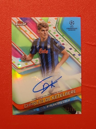 Charles De Ketelaere 2024 Topps Finest Green /99