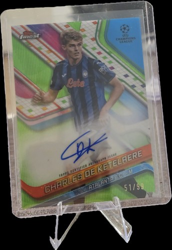 Charles De Ketelaere 2024 Topps Finest Green /99
