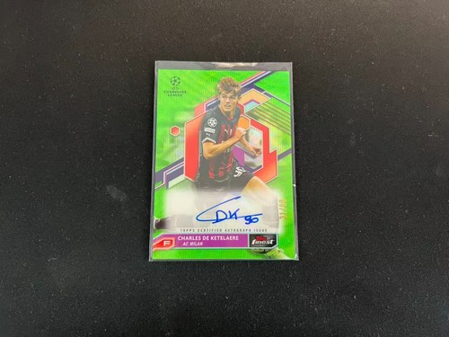 Charles De Ketelaere 2023 Topps Finest Onda Verde /99
