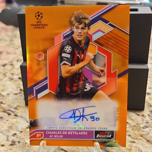 Charles De Ketelaere 2023 Topps Finest Orange /25