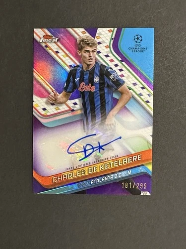 Charles De Ketelaere 2024 Topps Finest Purple Refractor /299
