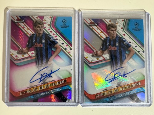 Charles De Ketelaere 2024 Topps Finest UEFA Rosa /125