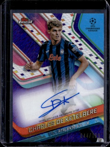Charles De Ketelaere 2024 Panini Finest Violet Refractor /199