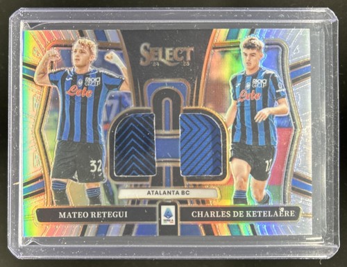 Charles De Ketelaere / Mateo Retegui 2024 Panini Select Silver