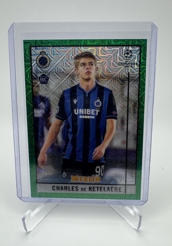 Charles de Ketelaere 2020 Panini Merlin Chrome Green Mojo /99