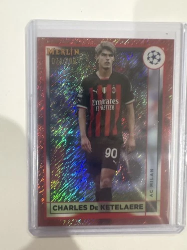 Charles De Ketelaere 2022 Topps Merlin Chrome Red /299