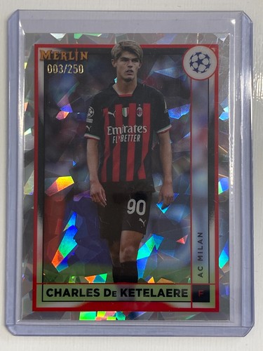 Charles De Ketelaere 2023 Topps Merlin Chrome Unknown Color 3/250