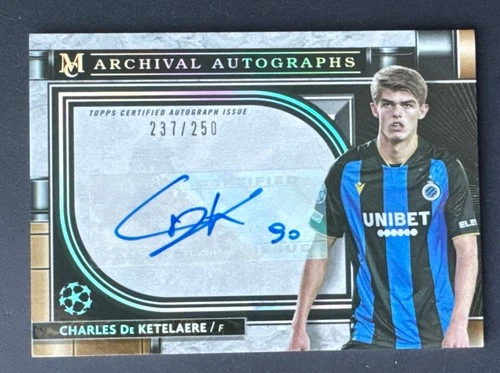Charles De Ketelaere 2021 Topps Museum Collezione /250