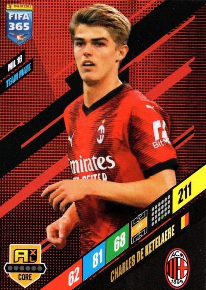 Charles De Ketelaere 2024 Panini Adrenalyn XL FIFA 365