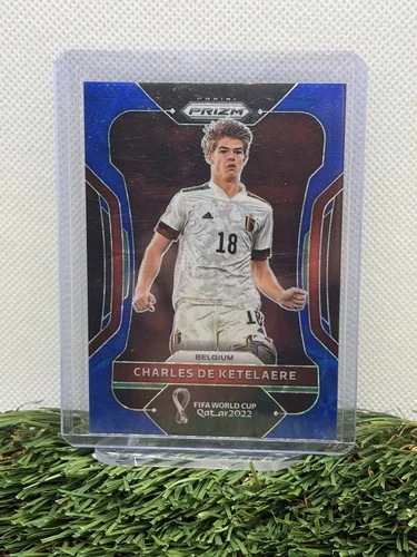 Charles De Ketelaere 2022 Panini Prizm World Cup Blue Prizm /135