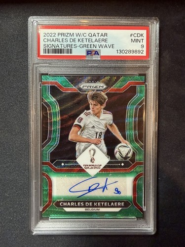 Charles De Ketelaere 2022 Panini Prizm World Cup Onda Verde
