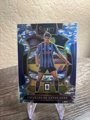 Charles De Ketelaere 2025 Panini Select Blue Camo Prizm /49