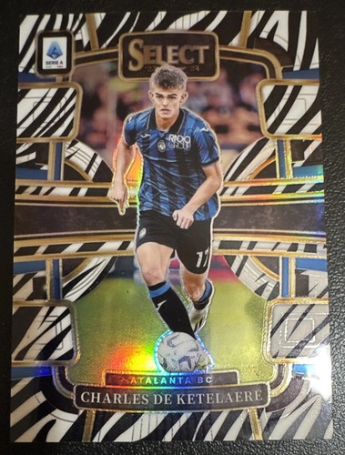 Charles De Ketelaere 2023 Panini Select Serie A Zebra Prizm /20
