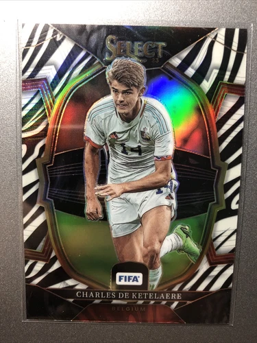 Charles De Ketelaere 2022 Panini Select Zebra /25