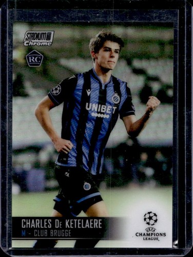 Charles De Ketelaere 2020 Panini Stadium Club Chrome UEFA Refractor