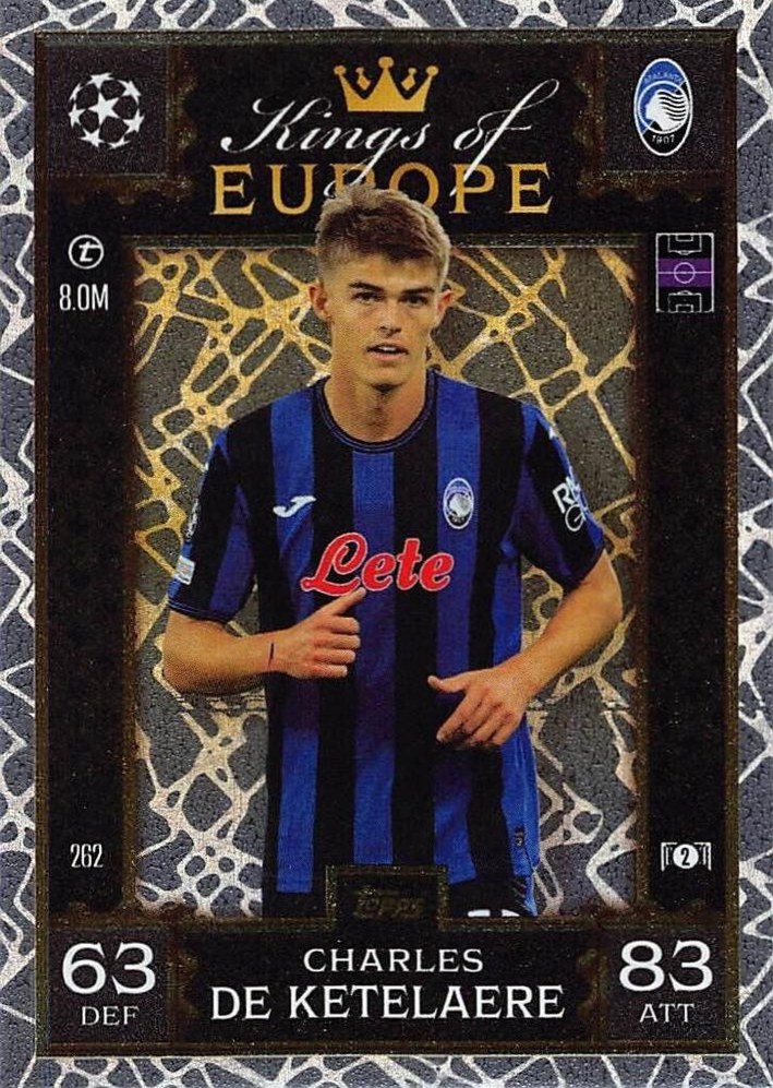 Charles De Ketelaere 2024 Topps Match Attax UEFA Club Competitions Extra