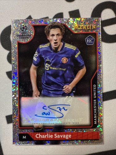 Charlie Savage 2021 Topps Merlin Chrome Speckle /150