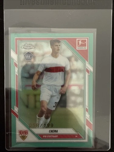 Chema Andres 2025 Topps Bundesliga Chrome Aqua /199
