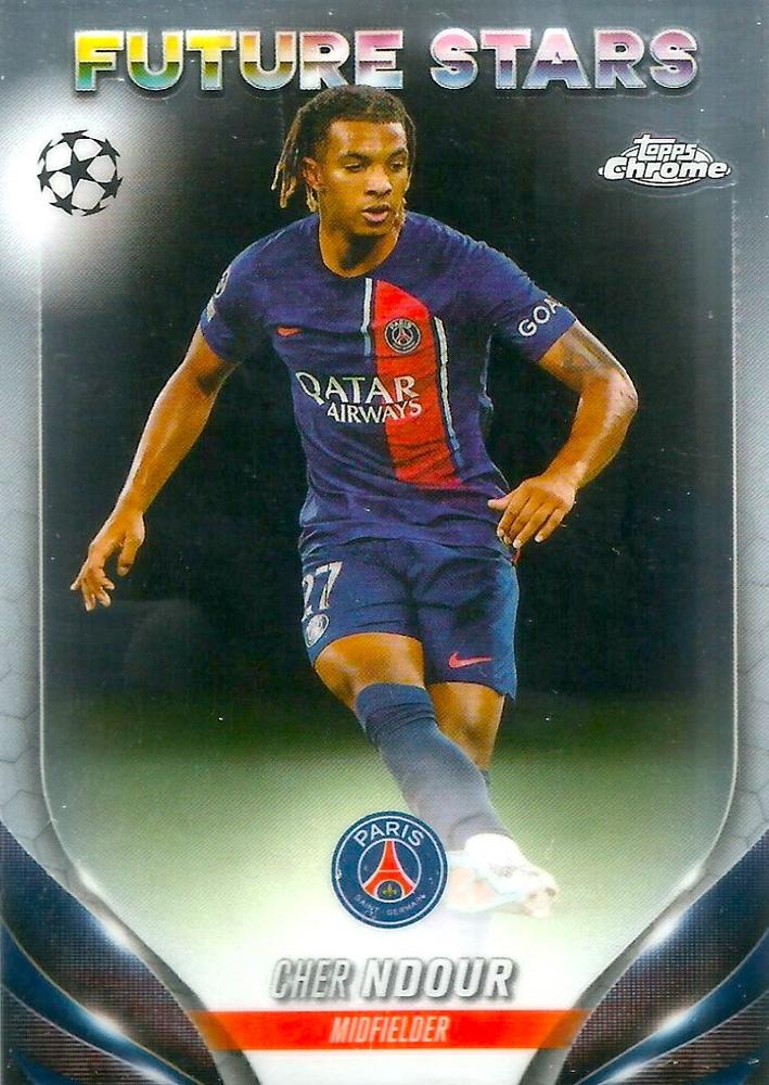 Cher Ndour 2023 Topps Chrome UEFA Club Competitions