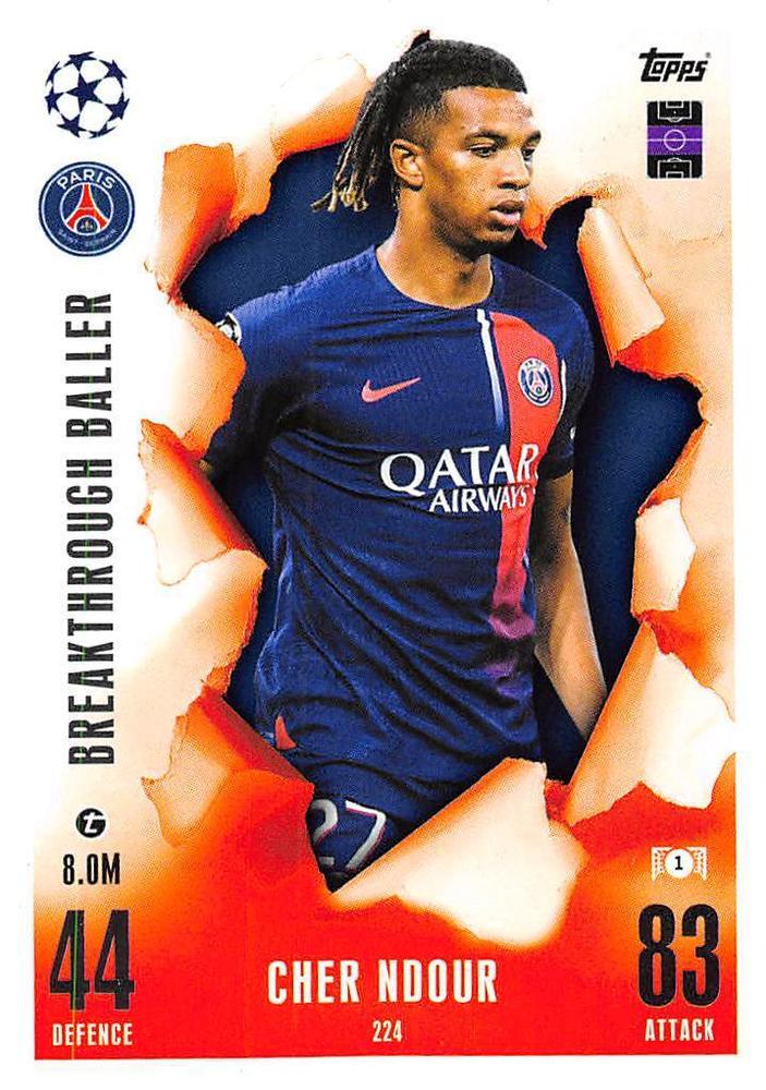 Cher Ndour 2023 Topps Match Attax UEFA Club Competitions Extra