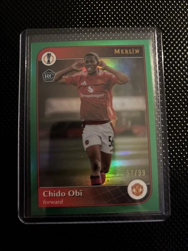 Chido Obi 2024 Topps Merlin Chrome Green Refractor /99