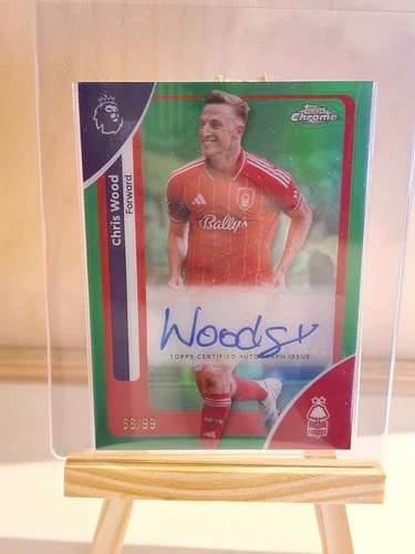 Chris Wood 2026 Topps Chrome Green Refractor /99