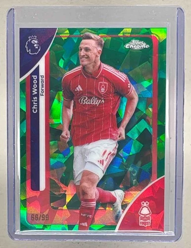 Chris Wood 2026 Topps Chrome Green Refractor /99