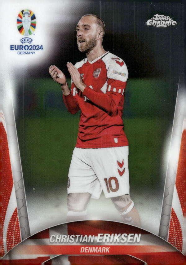 Christian Eriksen 2024 Topps Chrome UEFA EURO
