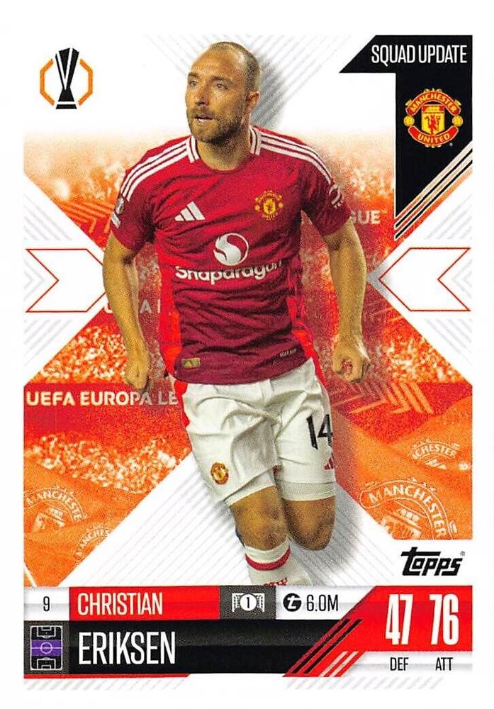 Christian Eriksen 2024 Topps Match Attax UEFA Club Competitions Extra