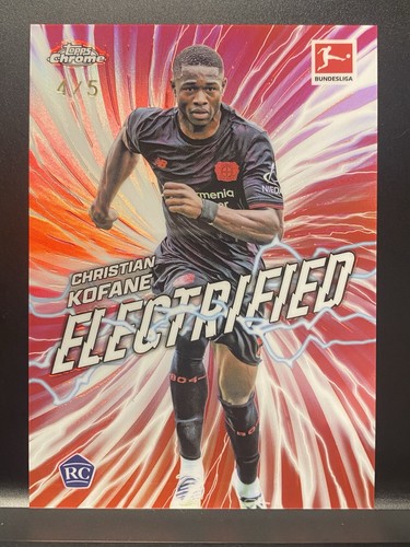 Christian Kofane 2025 Topps Chrome Electrified /5