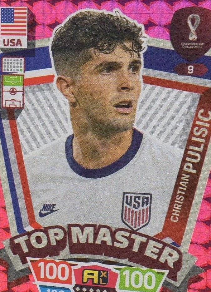 Christian Pulisic 2022 Panini Adrenalyn XL FIFA World Cup