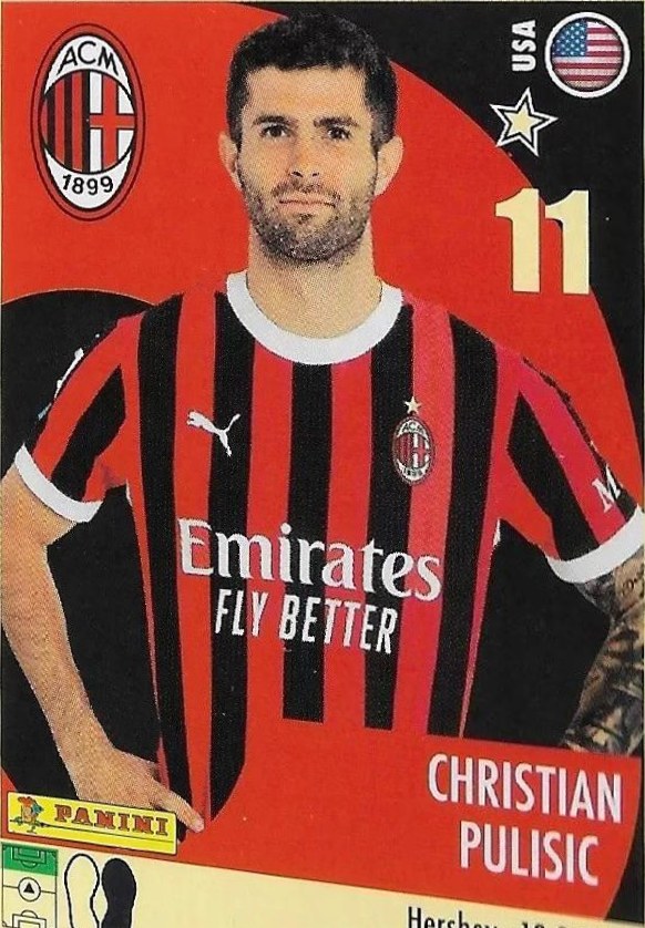 Christian Pulisic 2024 Panini Calciatori Stickers