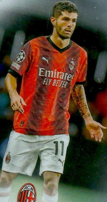 Christian Pulisic 2023 Topps Chrome UEFA Club Competitions