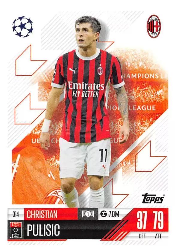 Christian Pulisic 2024 Topps Match Attax UEFA Club Competitions