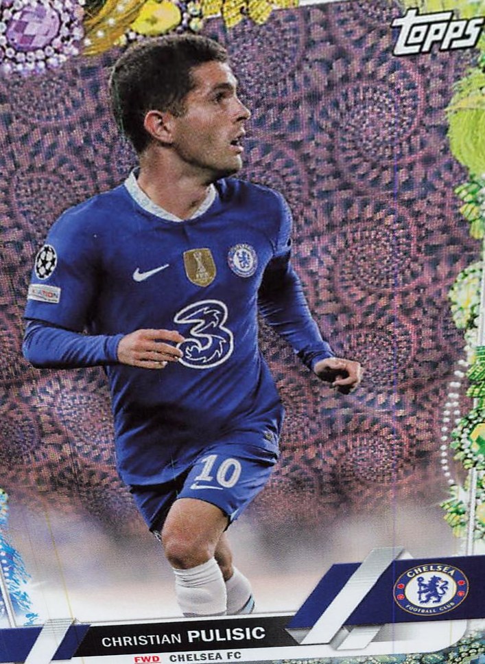 Christian Pulisic 2022 Topps UEFA Club Competitions Carnaval Edition