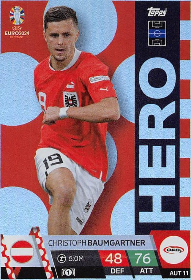 Christoph Baumgartner 2024 Topps Match Attax UEFA EURO