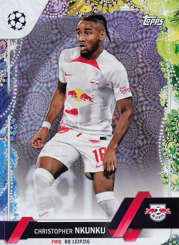 Christopher Nkunku 2022 Topps UEFA Club Competitions Carnaval Edition