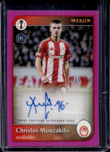Christos Mouzakitis 2024 Topps Merlin Chrome Rosa Rifrattore /199