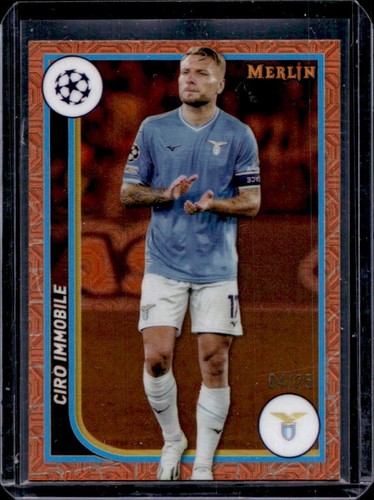 Ciro Immobile 2023 Topps Chrome Merlin Orange Refractor /25