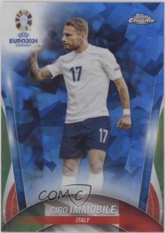 Ciro Immobile 2024 Topps Chrome UEFA EURO Sapphire Edition /5