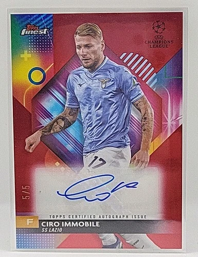 Ciro Immobile 2023 Topps Finest Rosso Rifrattore /5