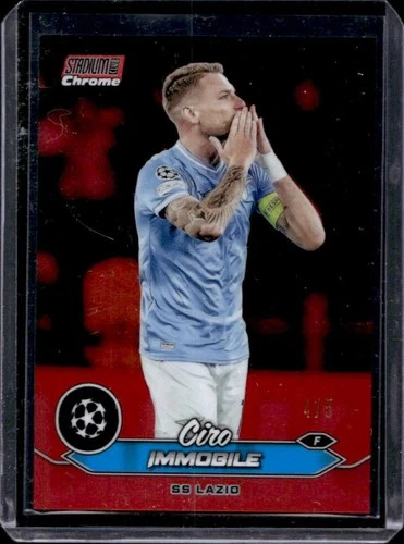 Ciro Immobile 2023 Topps Stadium Club Chrome Red Refractor /5