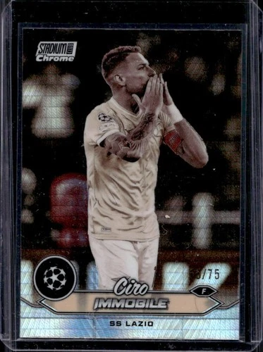 Ciro Immobile 2023 Topps Stadium Club Chrome Sepia Prism Refractor /75