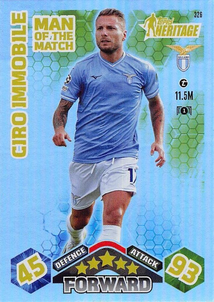 Ciro Immobile 2023 Topps Match Attax UEFA Club Competitions Extra
