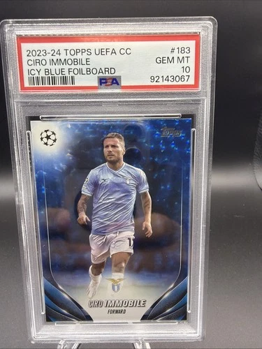 Ciro Immobile 2023 Topps UEFA Icy Blue Foilboard /75