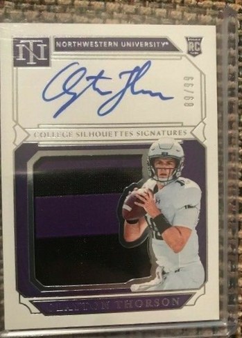 Clayton Thorson 2019 Panini National Treasures Collegiate /99