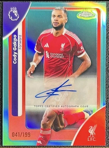 Cody Gakpo 2025 Topps Chrome Green Refractor /199