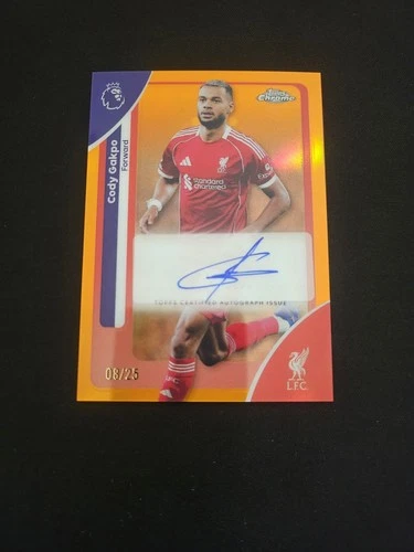 Cody Gakpo 2026 Topps Chrome Orange Chrome /25