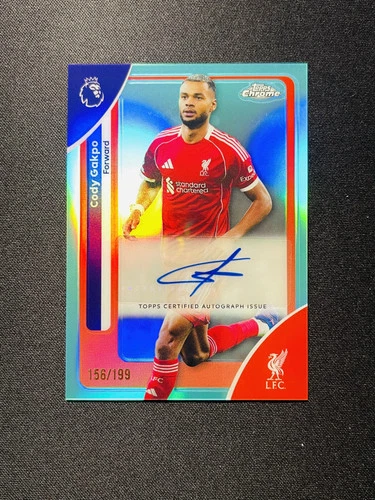 Cody Gakpo 2025 Topps Chrome Premier League Aqua Refractor /199